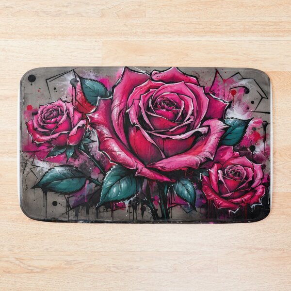 Item preview, Mural of roses designed and sold by karlosss.
