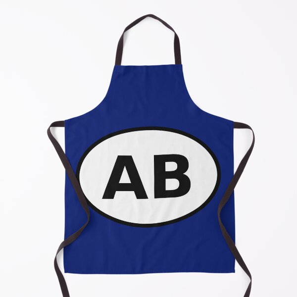 Item preview, Alberta AB International Oval Sticker · A Clean Minimalist Travel Identity Mark designed and sold by The Digital Compass.