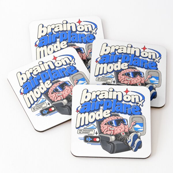 Item preview, Brain on Airplane Mode No Thoughts in Transit designed and sold by Trendy-Artistry.