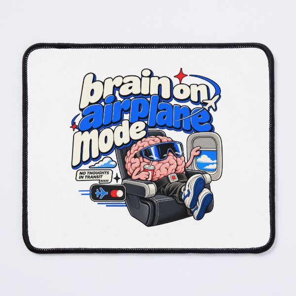 Item preview, Brain on Airplane Mode No Thoughts in Transit designed and sold by Trendy-Artistry.
