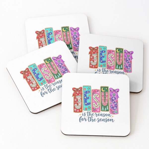 Item preview, Jesus Is The Reason For The Season Colorful Christmas Graphic designed and sold by Derekquie.