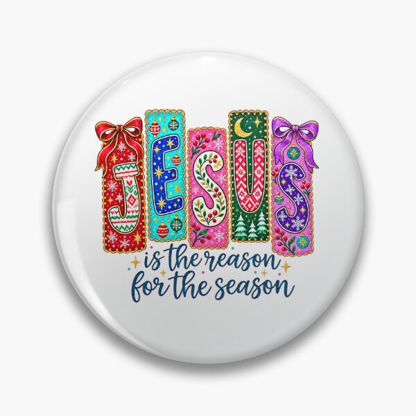 Item preview, Jesus Is The Reason For The Season Colorful Christmas Graphic designed and sold by Derekquie.