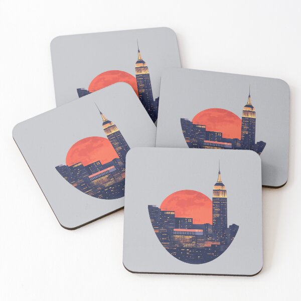 Item preview, Empire State Building Blood Moon Skyline NYC Night Art designed and sold by KungPowUnicorn.