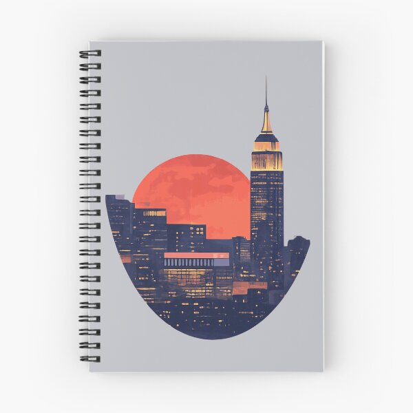 Item preview, Empire State Building Blood Moon Skyline NYC Night Art designed and sold by KungPowUnicorn.