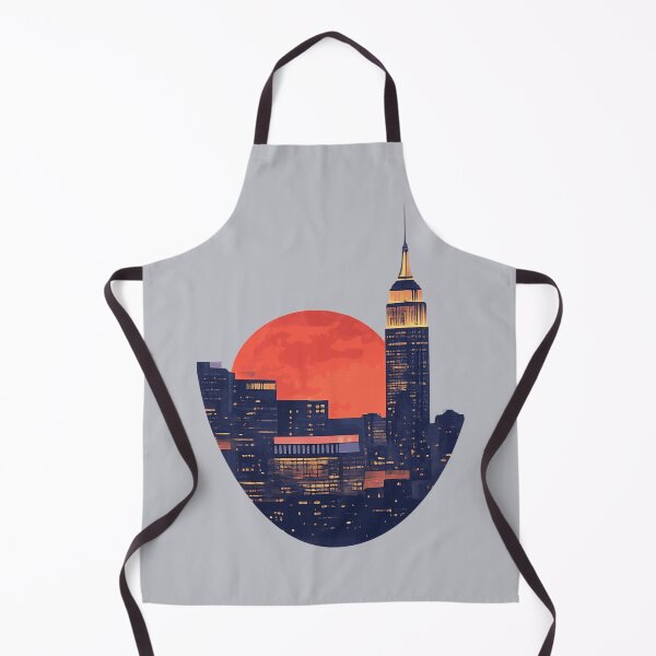 Item preview, Empire State Building Blood Moon Skyline NYC Night Art designed and sold by KungPowUnicorn.