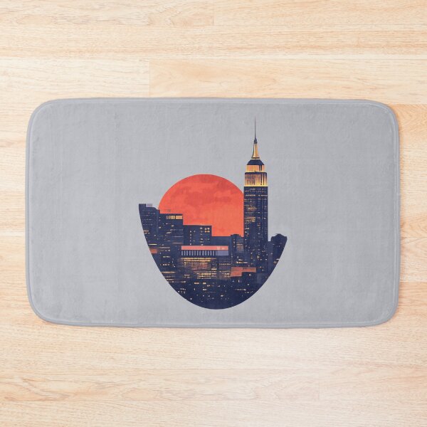 Item preview, Empire State Building Blood Moon Skyline NYC Night Art designed and sold by KungPowUnicorn.