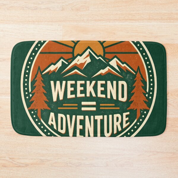 Item preview, Weekend Adventure Vintage Hiking Badge designed and sold by hutofdesigns.