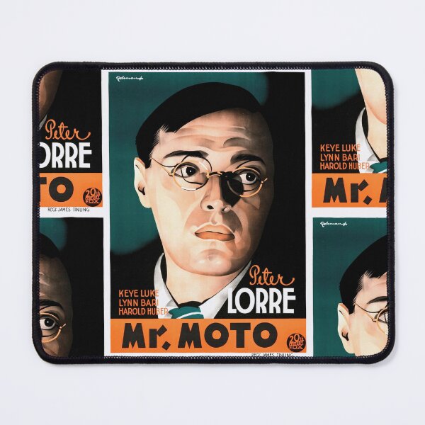 Item preview, Vintage Mr. Moto Movie Poster | 1930s & 1940s Style Art Print | Peter Lorre Classic Film Decor | Retro Home Wall Art Gift designed and sold by artofuniverse.