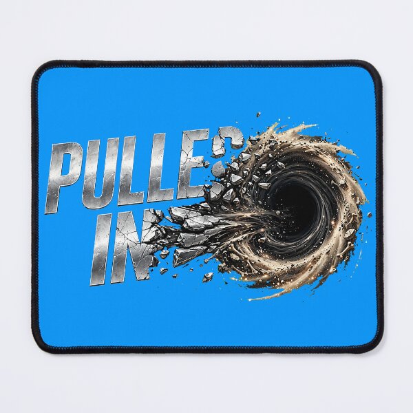 Item preview, Pulled In Black Hole Vortex Typography designed and sold by puzzell.