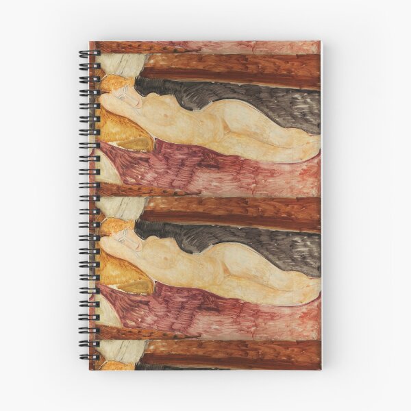 Item preview, Lying Nude by Amedeo Modigliani: Modern École de Paris Fine Art Print designed and sold by artofuniverse.