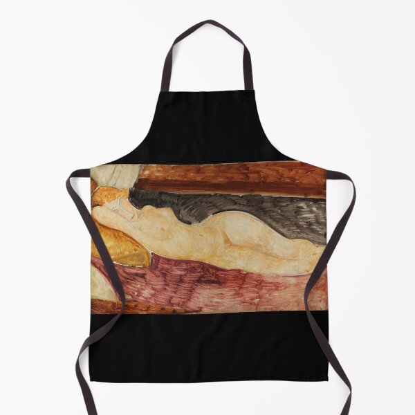 Item preview, Lying Nude by Amedeo Modigliani: Modern École de Paris Fine Art Print designed and sold by artofuniverse.
