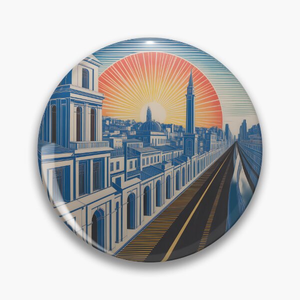 Item preview, Retro Metropolitan Sunset designed and sold by KiraChie.
