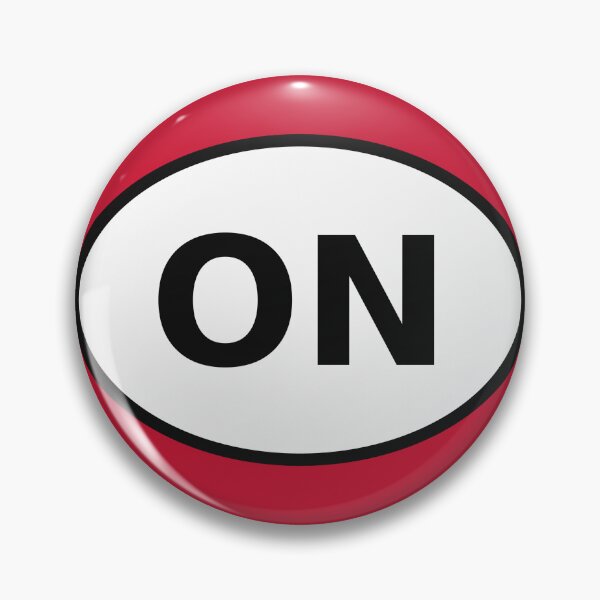Item preview, Ontario ON International Oval Sticker · Minimalist Canadian Travel Identity designed and sold by The Digital Compass.