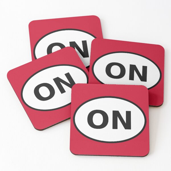 Item preview, Ontario ON International Oval Sticker · Minimalist Canadian Travel Identity designed and sold by The Digital Compass.