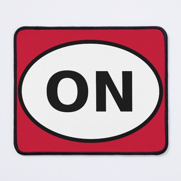 Item preview, Ontario ON International Oval Sticker · Minimalist Canadian Travel Identity designed and sold by The Digital Compass.