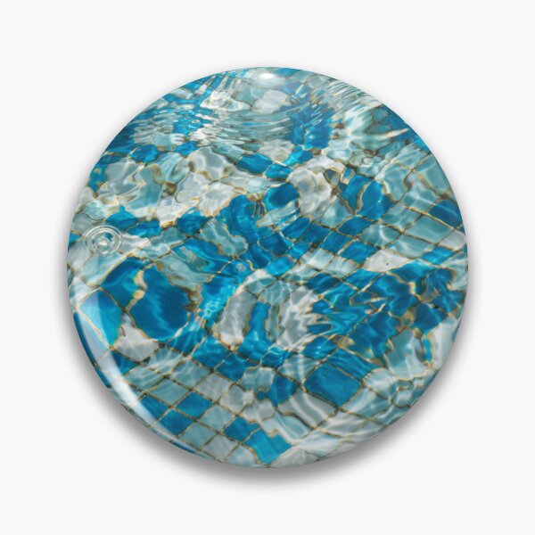 Item preview, Sunny Azure Turquoise Aqua Ripples in a Mosaic Pool designed and sold by Georgia Mizuleva.