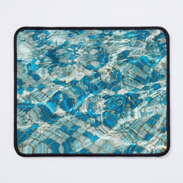 Item preview, Sunny Azure Turquoise Aqua Ripples in a Mosaic Pool designed and sold by Georgia Mizuleva.