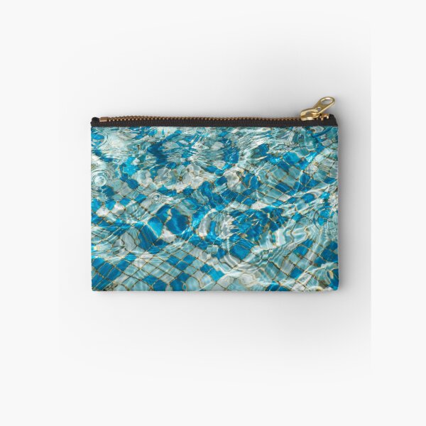 Item preview, Sunny Azure Turquoise Aqua Ripples in a Mosaic Pool designed and sold by Georgia Mizuleva.