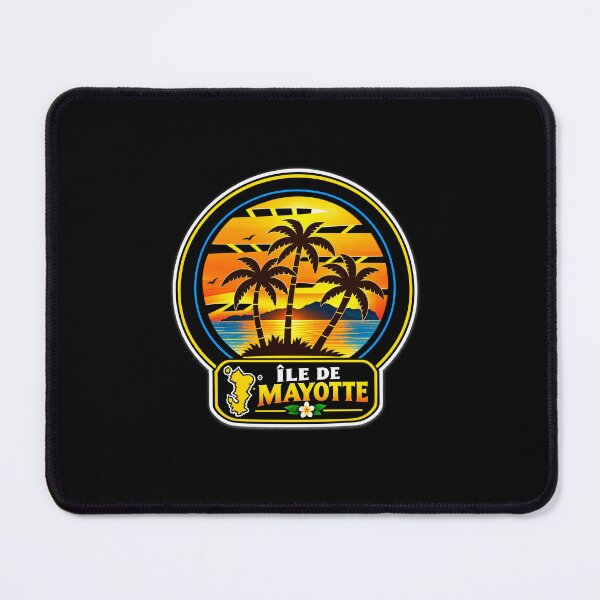 Item preview, Tropical emblem of Mayotte at sunset designed and sold by FoxinhoSoumaila.