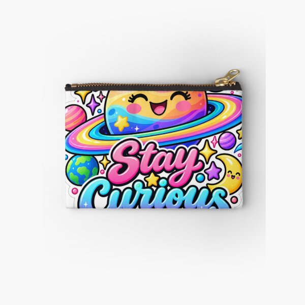 Item preview, Stay Curious Cute Cosmic Planet designed and sold by CodePaws Creations.
