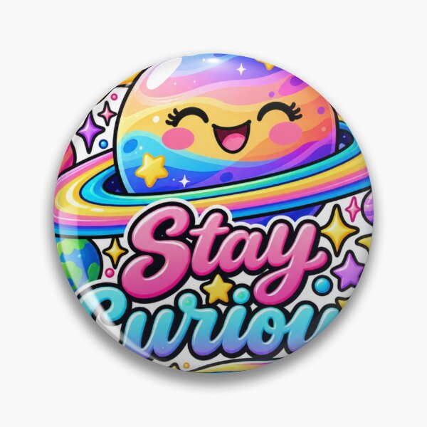 Item preview, Stay Curious Cute Cosmic Planet designed and sold by CodePaws Creations.