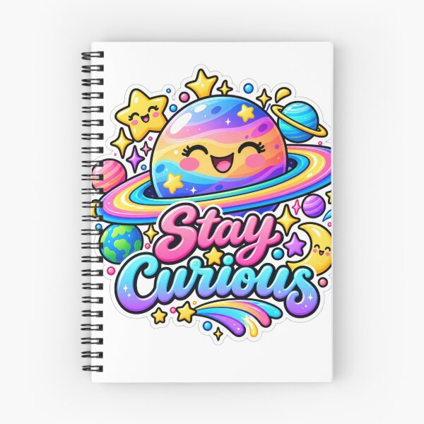Item preview, Stay Curious Cute Cosmic Planet designed and sold by CodePaws Creations.