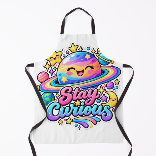 Item preview, Stay Curious Cute Cosmic Planet designed and sold by CodePaws Creations.