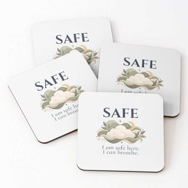 Item preview, Safe Here Calming Cloud Affirmation designed and sold by Safe Soul DeLife.