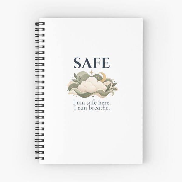Item preview, Safe Here Calming Cloud Affirmation designed and sold by Safe Soul DeLife.