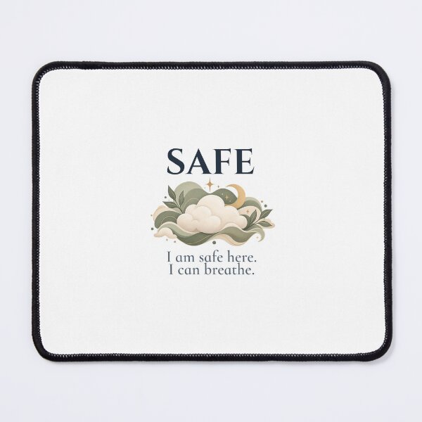 Item preview, Safe Here Calming Cloud Affirmation designed and sold by Safe Soul DeLife.