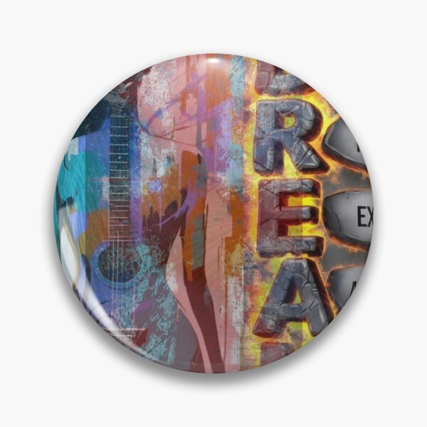 Item preview, Dream Big Motivational Guitar Graffiti Art designed and sold by DKSH1234.