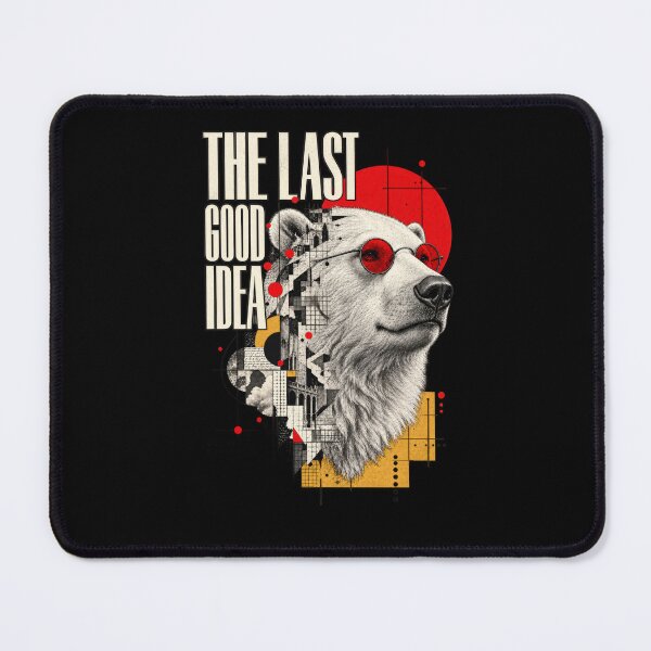Item preview, The Last Good Idea Polar Bear Retro Collage designed and sold by Trendy-Artistry.