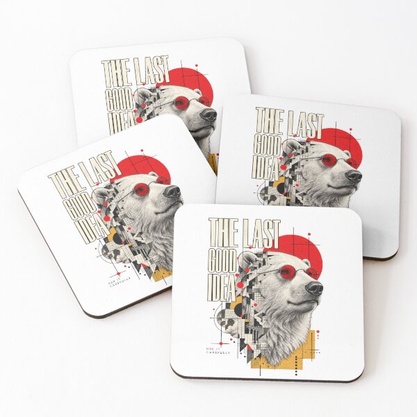 Item preview, The Last Good Idea Polar Bear Retro Collage designed and sold by Trendy-Artistry.