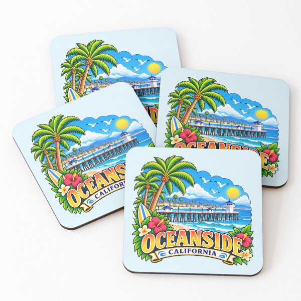Item preview, Oceanside, California designed and sold by Myra365Art.