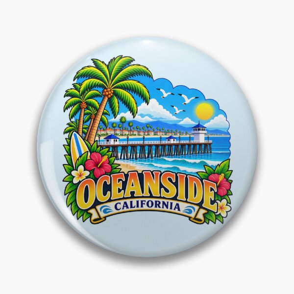 Item preview, Oceanside, California designed and sold by Myra365Art.