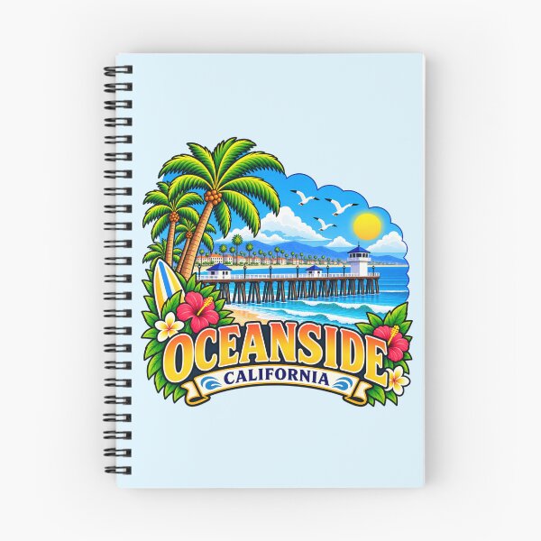 Item preview, Oceanside, California designed and sold by Myra365Art.
