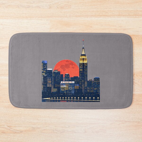 Item preview, New York City Skyline Blood Moon Empire State Building Night designed and sold by KungPowUnicorn.