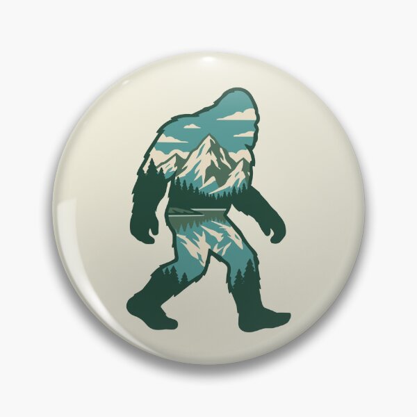 Item preview, Bigfoot Alpine Lake Mountain Scene | Pacific Northwest Sasquatch designed and sold by Kierra & Co..