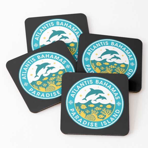 Item preview, Bahamas Paradise Island Atlantis Dolphin Tropical Vacation Badge designed and sold by teeperfect.