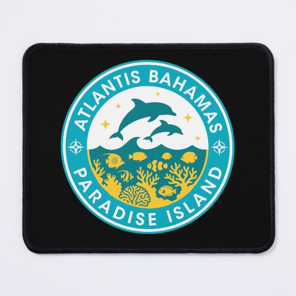 Item preview, Bahamas Paradise Island Atlantis Dolphin Tropical Vacation Badge designed and sold by teeperfect.