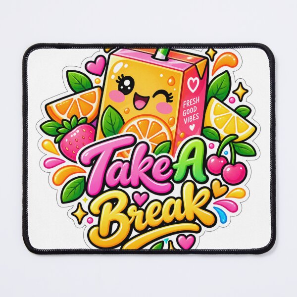 Item preview, Take A Break Cute Juice Box designed and sold by CodePaws Creations.