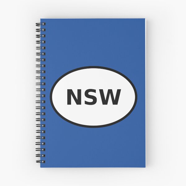 Item preview, New South Wales International Oval Sticker · A Clean Minimalist Travel Identity Mark designed and sold by The Digital Compass.