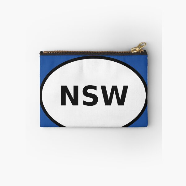 Item preview, New South Wales International Oval Sticker · A Clean Minimalist Travel Identity Mark designed and sold by The Digital Compass.