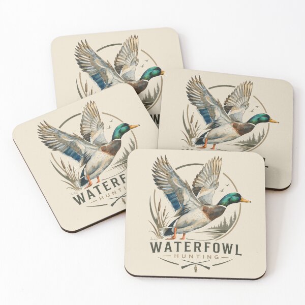 Item preview, Waterfowl Hunting Logo – Mallard Duck Emblem designed and sold by TammyHunterArt.