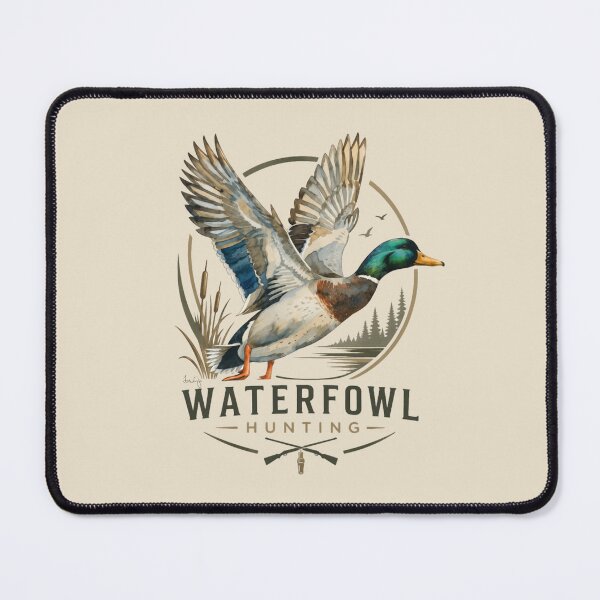 Item preview, Waterfowl Hunting Logo – Mallard Duck Emblem designed and sold by TammyHunterArt.