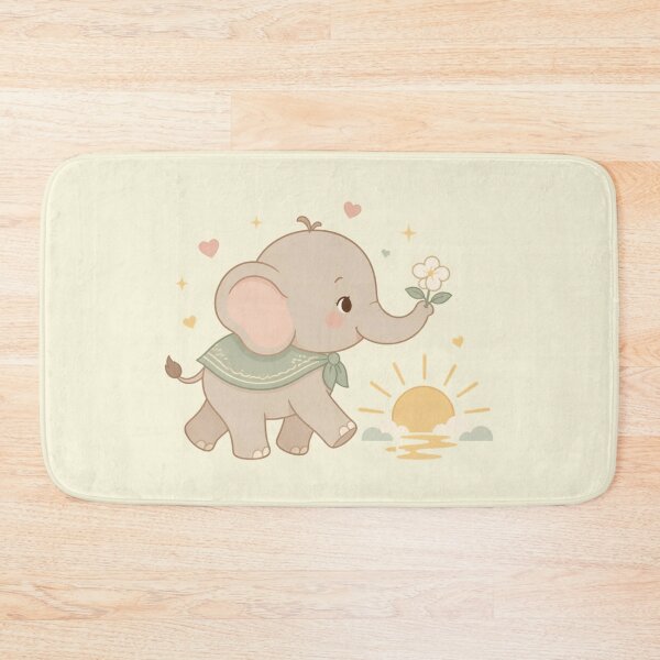 Item preview, Walk Toward the Light – Cute Thai Elephant Vector designed and sold by CosmicQuietStudio.