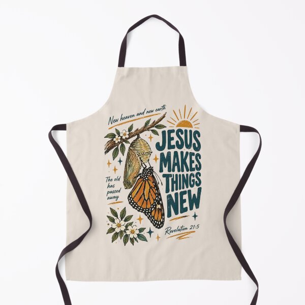 Item preview, esus Makes Things New, Revelation 21:5 Christian Quote, Butterfly Faith, Inspirational Scripture, Christian Hope and Renewal Gift designed and sold by Cchotlan.