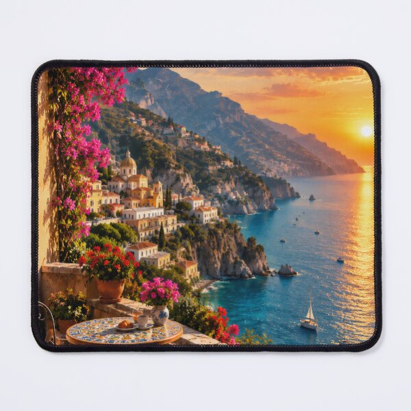 Item preview, Amalfi Coast Sunset Dreamscape designed and sold by PrintBreeze.