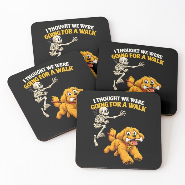 Item preview, I Thought We Were Going For A Walk | Funny Dog Owner Skeleton designed and sold by Cree8if.