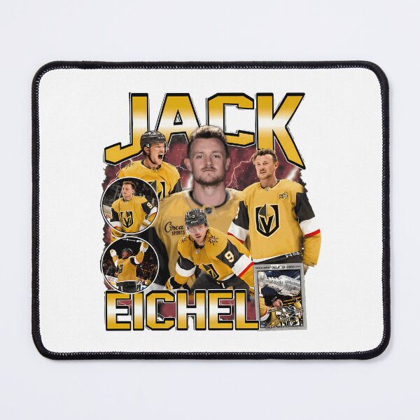 Item preview, Jack Eichel Vintage Hockey Collage designed and sold by SANVUDesigns.
